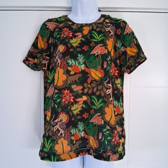 Scotch & Soda (Dans La Nuit)/ Colorful Jungle Print Blouse/ Size US S - Picture 4 of 17